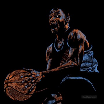 Basketball 08 impressionistischen Ölgemälde